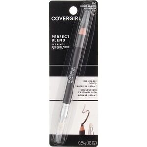 CoverGirl Perfect Blend Eyeliner, Black Brown‎ 110, Water Resistant, 0.03 oz